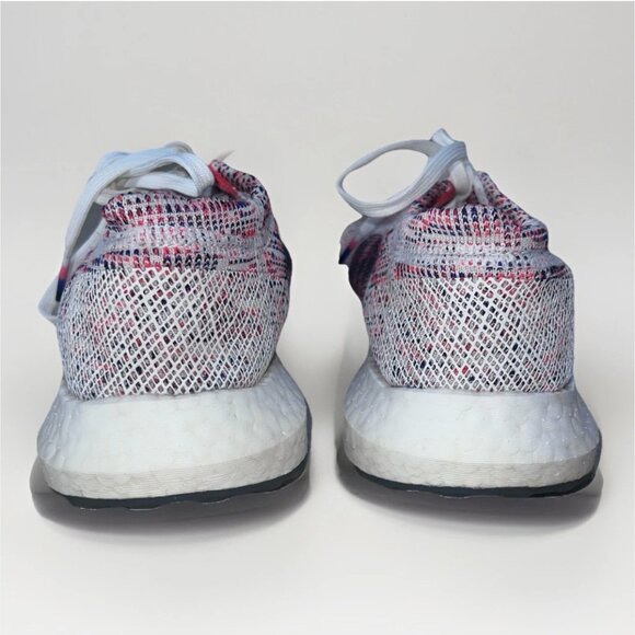 Adidas PureBoost Go Womens Size 9 Cloud White Shock Red Running Shoes Used - Picture 4 of 15